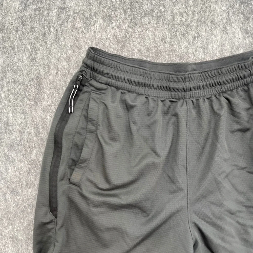 Nike Shorts Mens Extra Large Dri-FIT Basketball Grey Zip Pocket Athletic